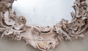 18thC rococo carved wood mirror-4