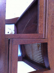 A REGENCY MAHOGANY METAMORPHIC LIBRARY ARMCHAIR - 4