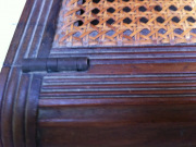 A REGENCY MAHOGANY METAMORPHIC LIBRARY ARMCHAIR - 5
