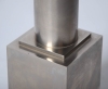 Pair of brushed steel Maison Charles lamps-6