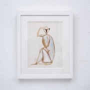 Sitting-monkey-gouache-by-Henri-SAMOUILOV3