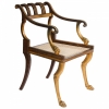 Unusual Regency Style Armchair with Lions Paw Feet main