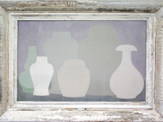 muted green double gourd