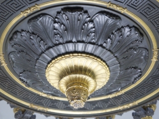 Restauration Bronze and Gilt-Bronze Hanging Light