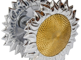 large double sided sunflower shaped door handle by Chrystiane Charles large double sided sunflower shaped door handle by Chrystiane Charles