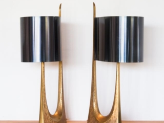 Pair of Maison Charles Jonc lamps Pair of Maison Charles Jonc lamps