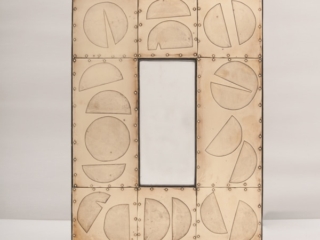 Mid century brass mirror by Blazy