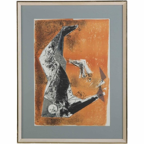 "Miracolo" by Marino Marini lithograph in colours