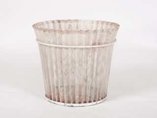 mid century French planter or wastepaper basket by Mathieu Mategot