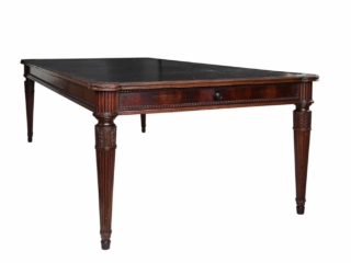 large Italian library table in the 18th century style ex collection Pierre Berg&eacute;