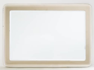 Italian Fontana Arte style bevelled mirror