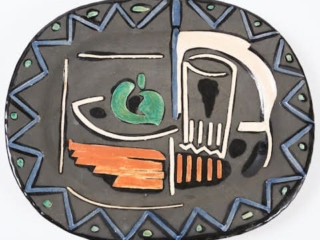 Nature morte ceramic plate by Pablo Picasso for Madoura