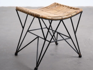 1960s rattan stool