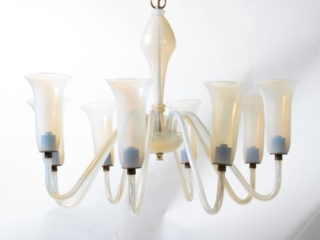 Art Deco Murano hanging light