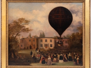 Ascent of Charles Green's Nassau Balloon from Cremorne House, Chelsea