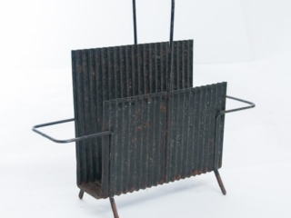 Original Java model portes revues magazine holder in folded steel by Mathieu Mat&eacute;got 1950s