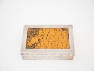 decorative cork lined box by R Debladis Paris