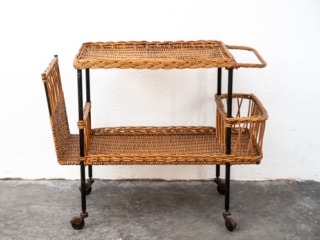 Raoul Guys rattan trolley
