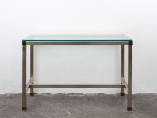 Stainless steel console by David Hicks