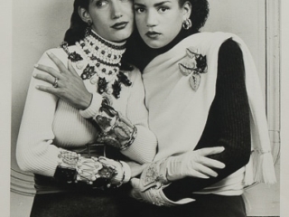Original photograph of two models by Karl Lagerfeld