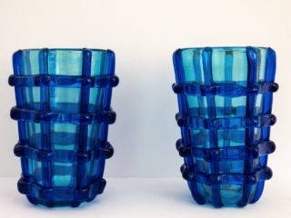 pair of Murano vases signed Sergio Costantini
