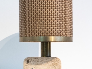 Fratelli Mannelli Travertine Elephant Table Lamp, Italy 1970s