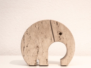 Fratelli Mannelli travertine elephant circa 1970