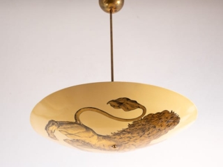 Piero Fornasetti Leo ceiling light