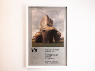 Signed Henry Moore poster