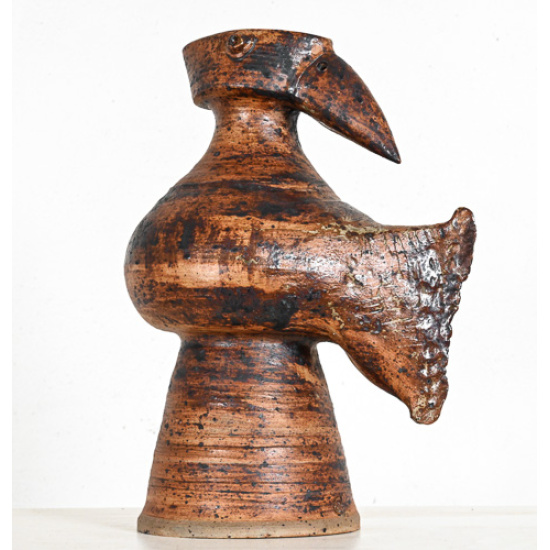 Jacques Pouchain Atelier Dieulefit bird vase