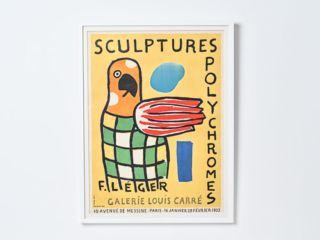 Fernand Leger "Sculptures polychromes" poster