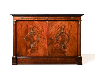 French Empire Jacob Desmalter et Cie mahogany two door commode