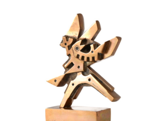 cast bronze abstract form 3 by Umberto Mastroianni