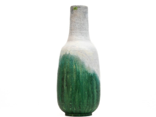 Tall aqua vase by Marcello Fantoni Italy
