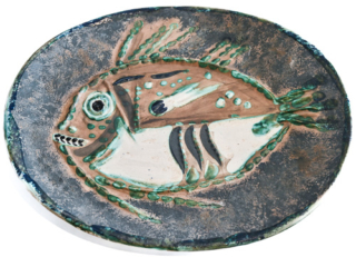 Picasso ceramics for Madoura - Poisson chin&eacute; by Pablo Picasso