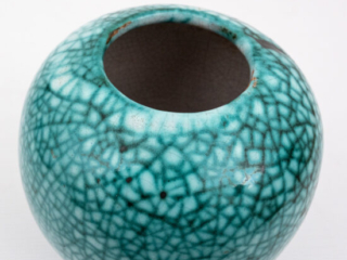 Art-deco-celadon-green-crackle-glaze-boule-shaped-vase-1