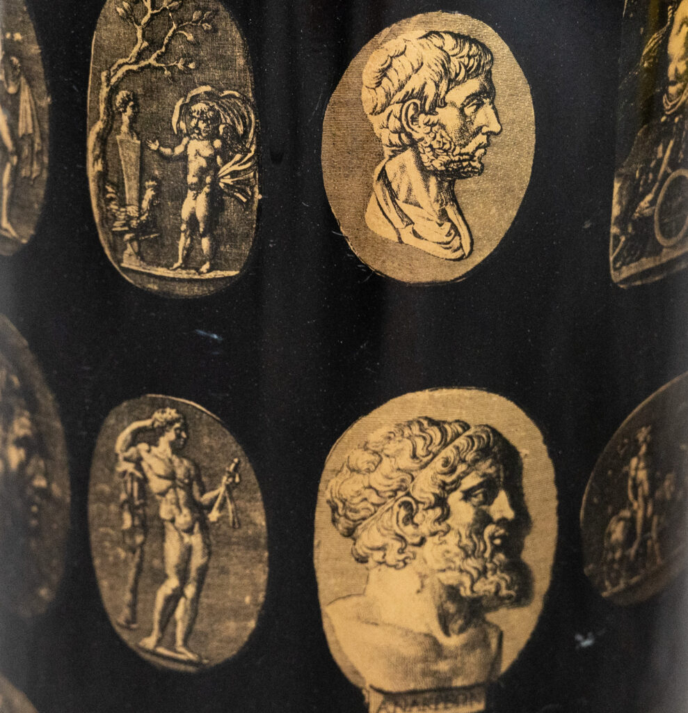Piero Fornasetti Cameos model Umbrella stand