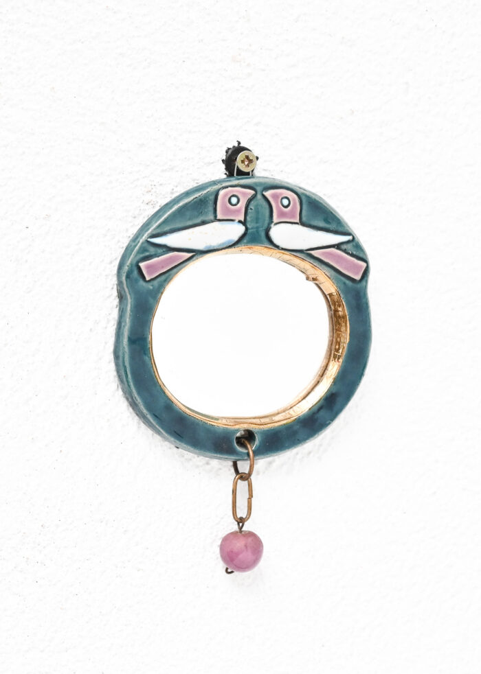 pocket mirror with birds by Mithé Espelt 5