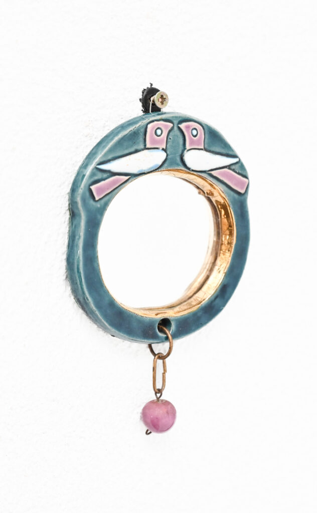 pocket mirror with birds by Mithé Espelt 7