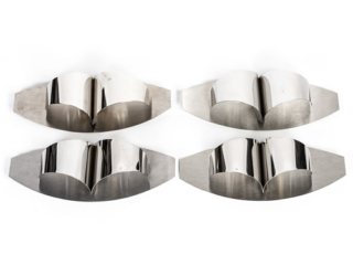 set of four "Mouette" wall sconces by Jacques Charles for Maison Charles. set of four "Mouette" wall sconces by Jacques Charles for Maison Charles.