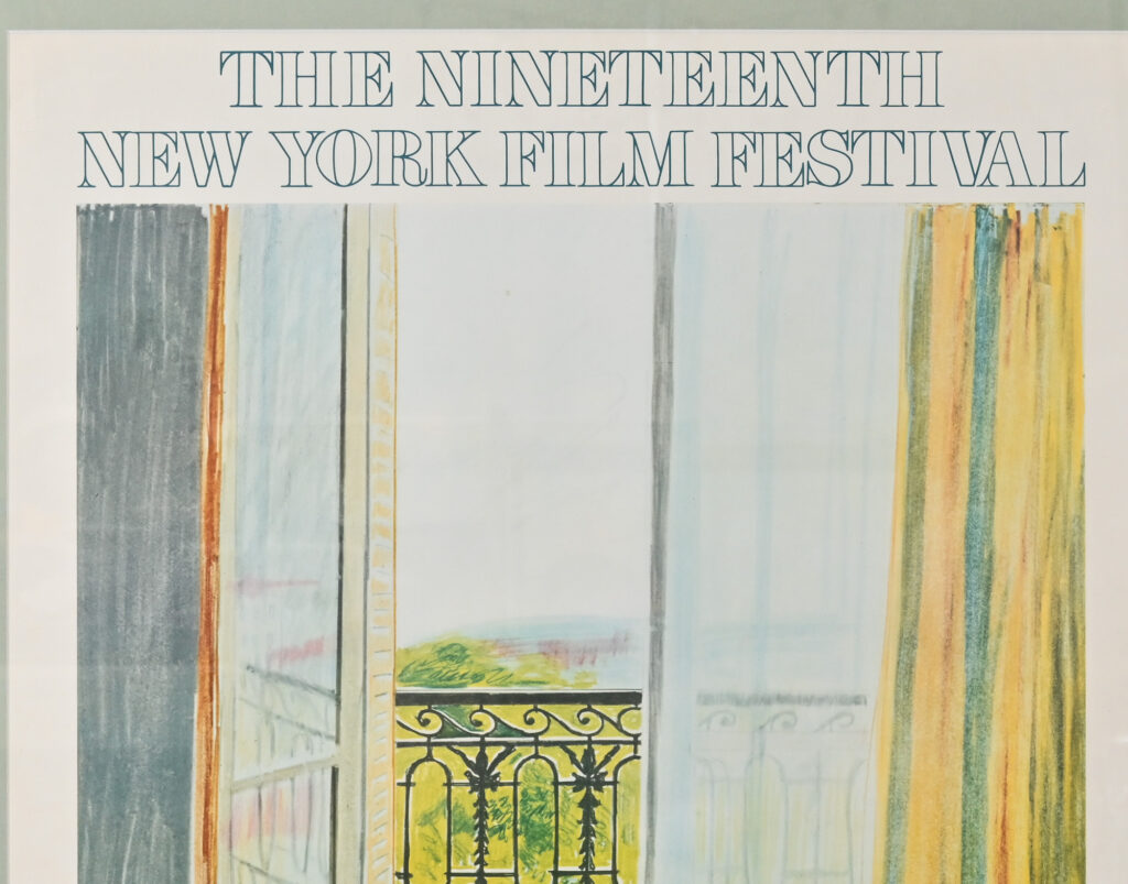 David Hockney signed New York Film Festival poster 1