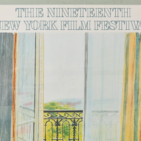 David Hockney signed New York Film Festival poster 1