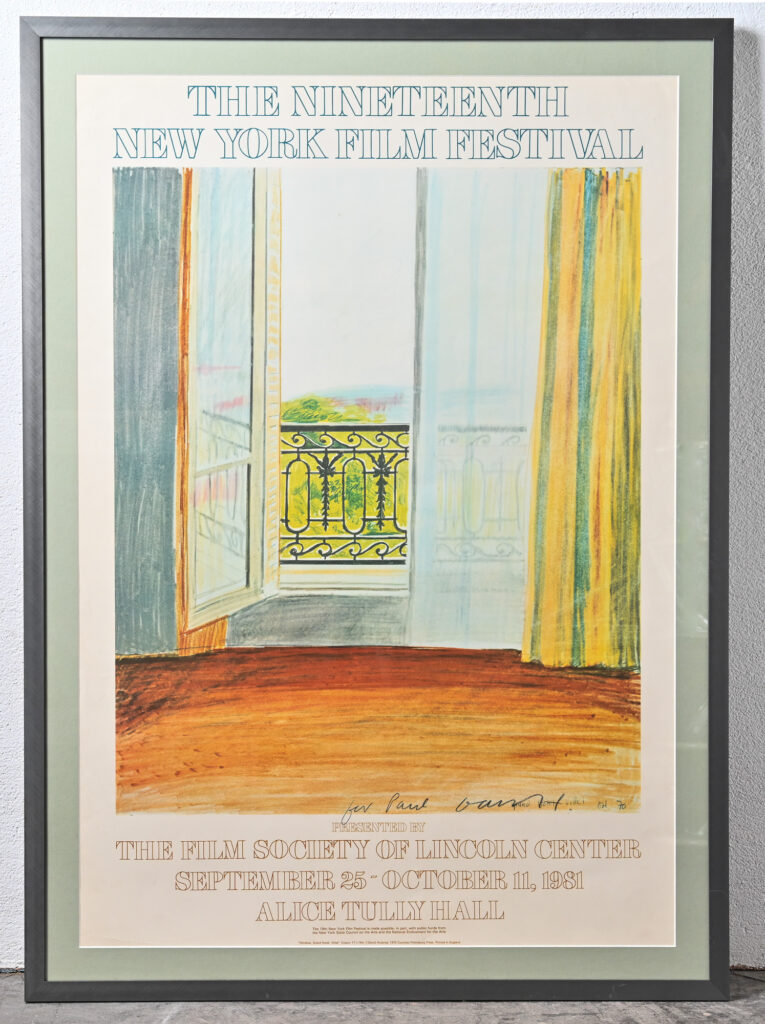 David Hockney signed New York Film Festival poster 2