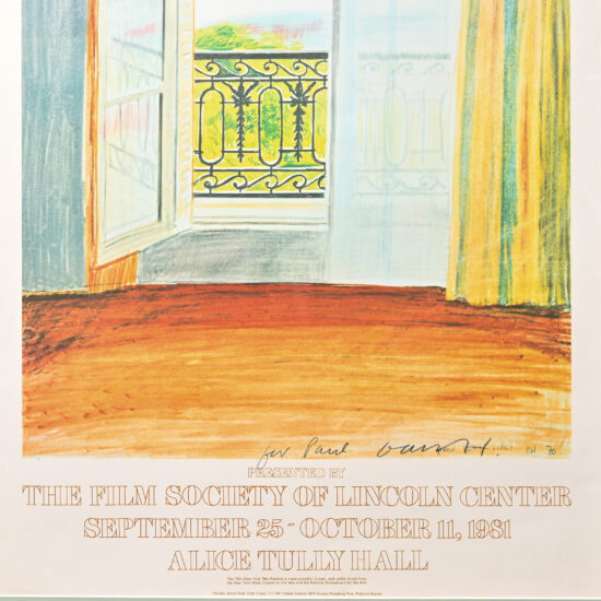 David Hockney signed New York Film Festival poster 4
