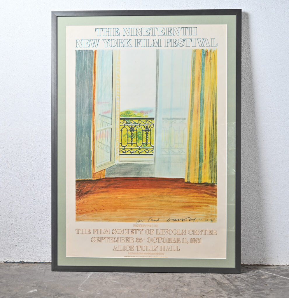 David Hockney signed New York Film Festival poster 6