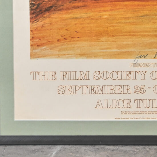David Hockney signed New York Film Festival poster 8