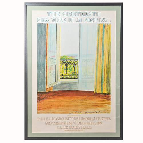 David Hockney signed New York Film Festival poster 9