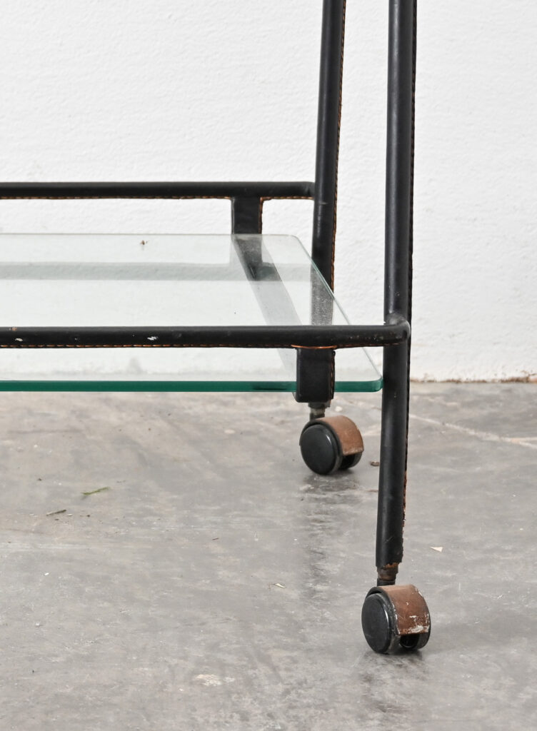 Jacques Adnet bar cart 01