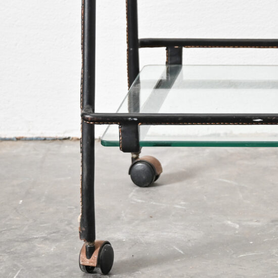 Jacques Adnet bar cart 02
