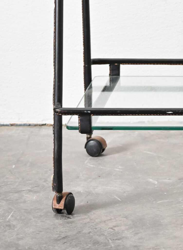 Jacques Adnet bar cart 02